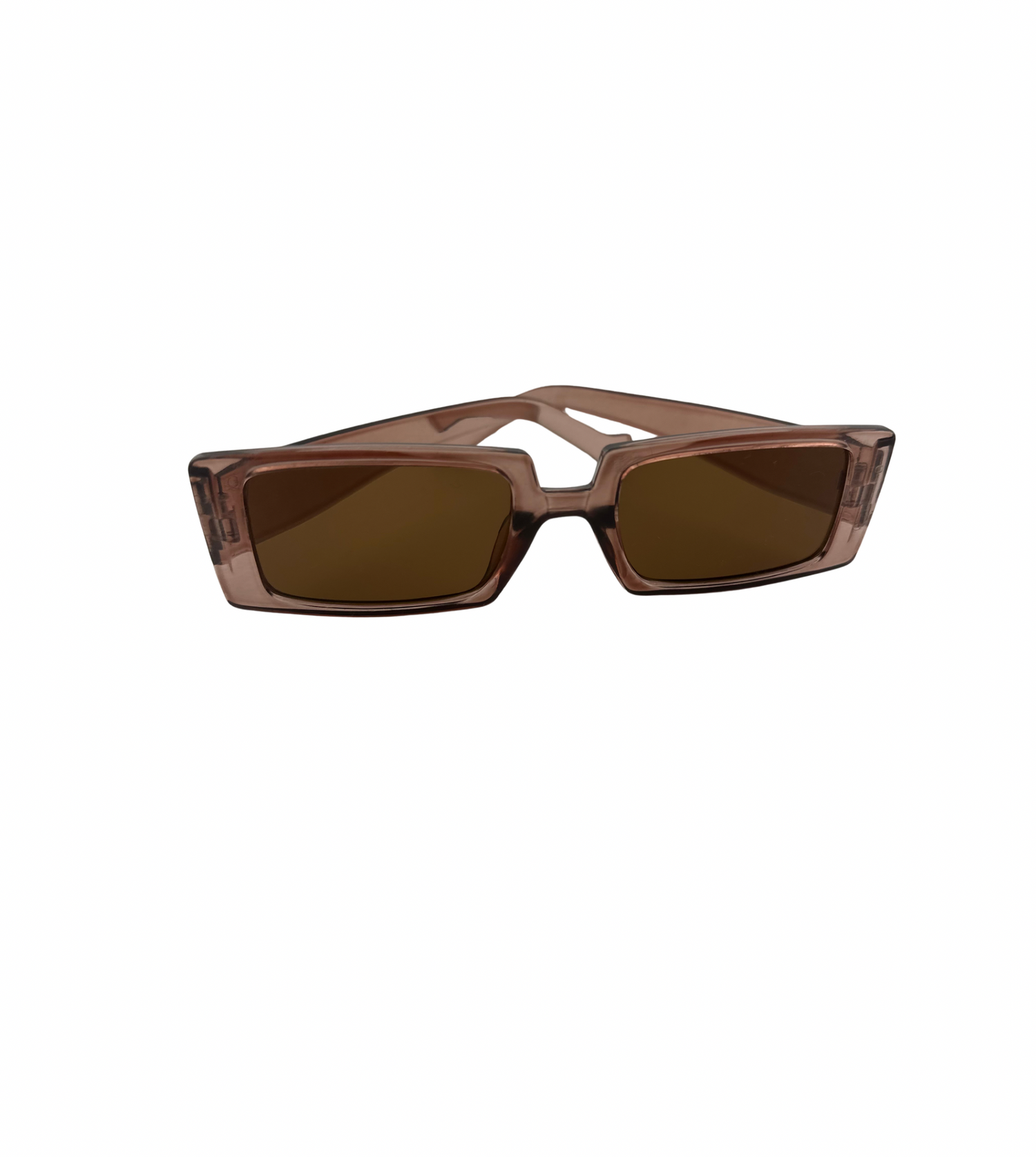 Jelato Latte Rectangular Frame Sunglasses